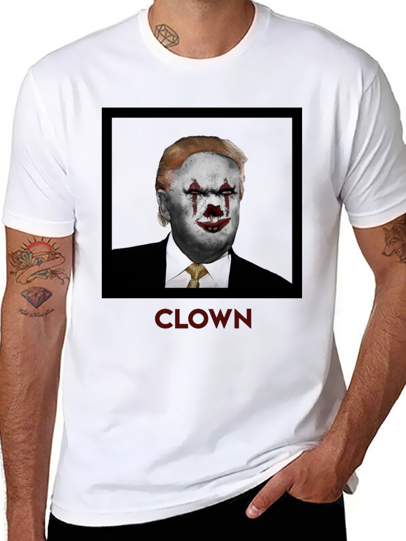 Trump Clown T-Shirt Political Satire Tee