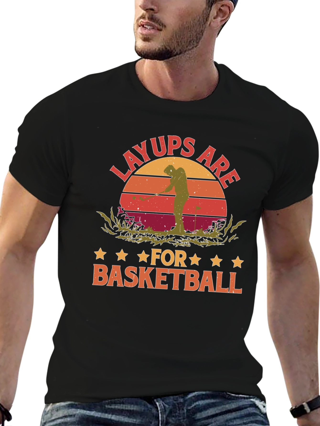 Layups Are for Basketball Funny Golf T-Shirt