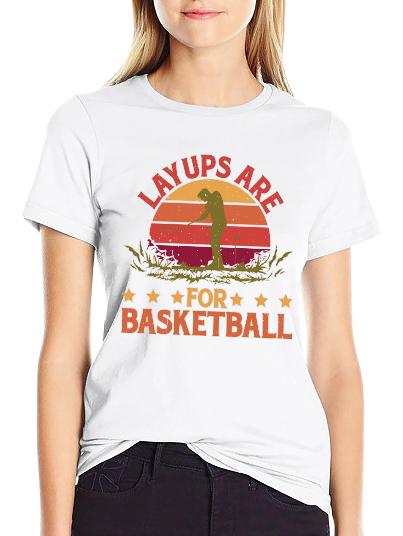 Layups Are for Basketball Funny Golf T-Shirt