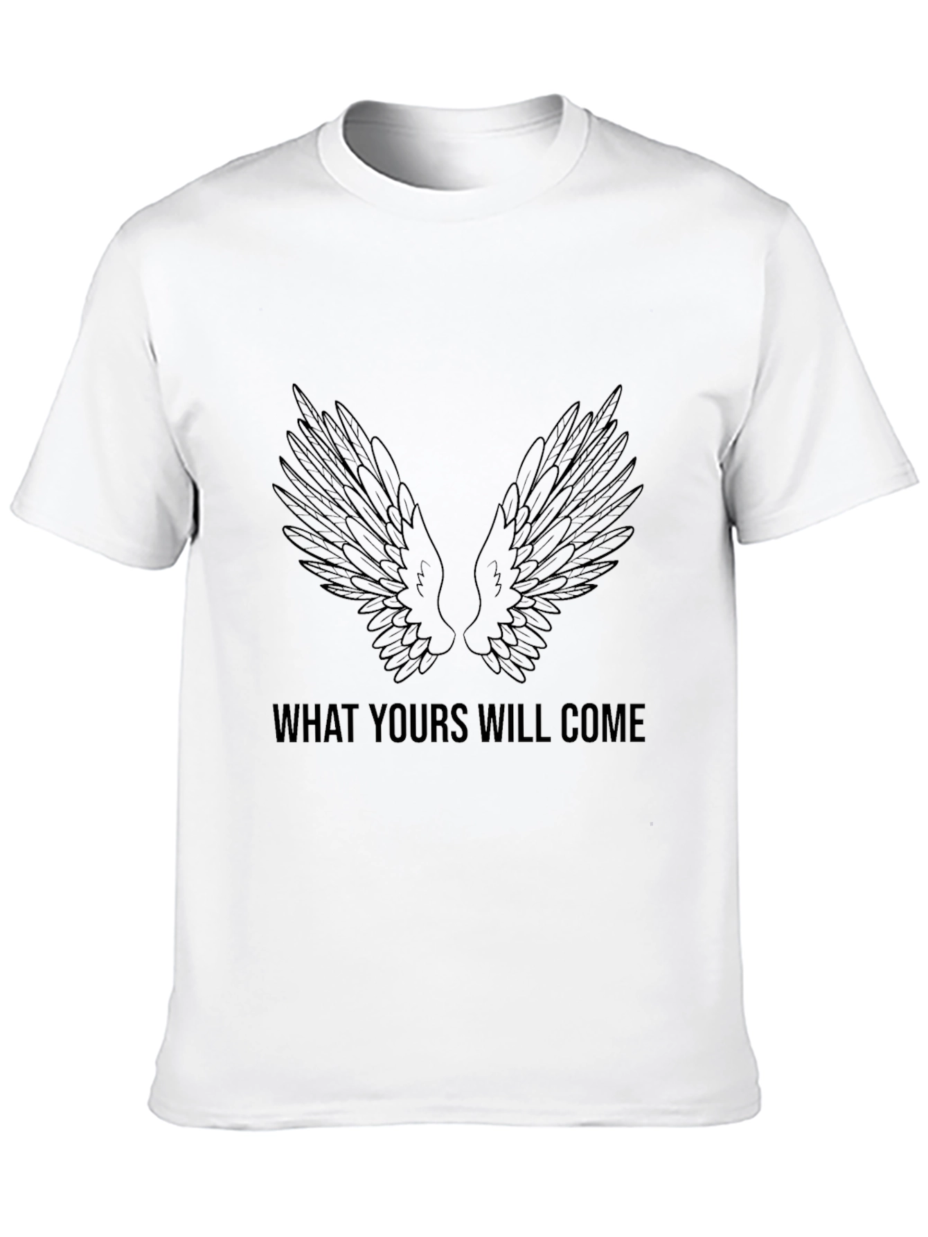 Wings Graphic Black T-Shirt