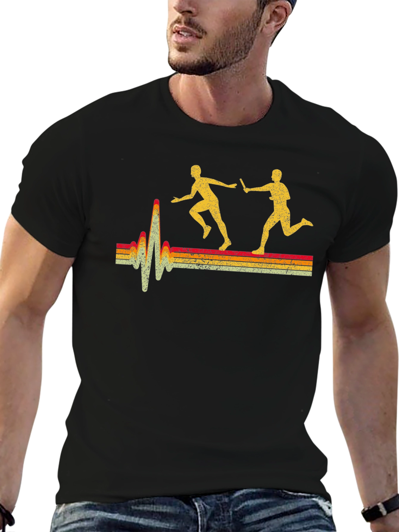 Relay Race Heartbeat Graphic Tee
