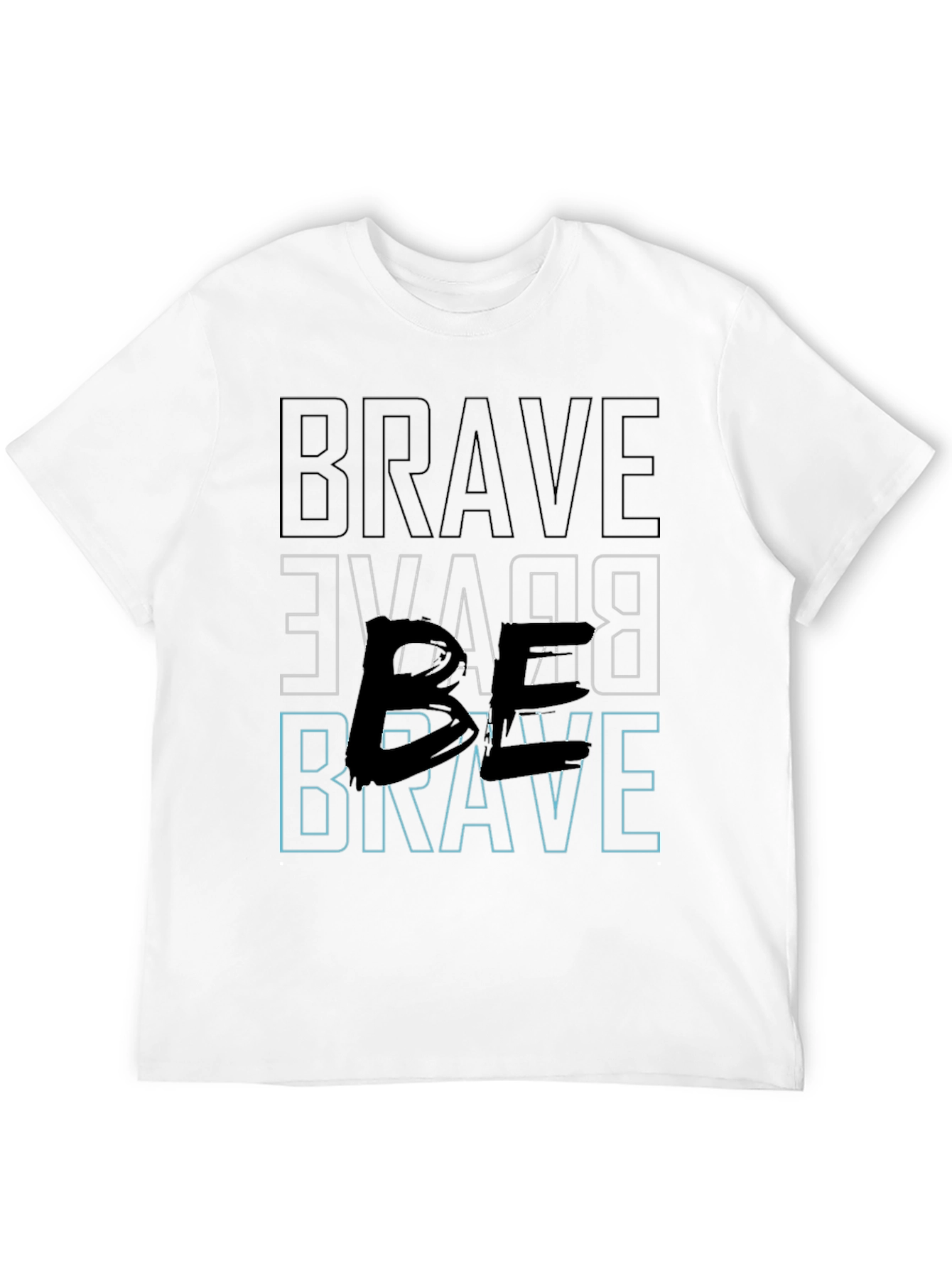 Brave Graphic Tee - Bold Black Print