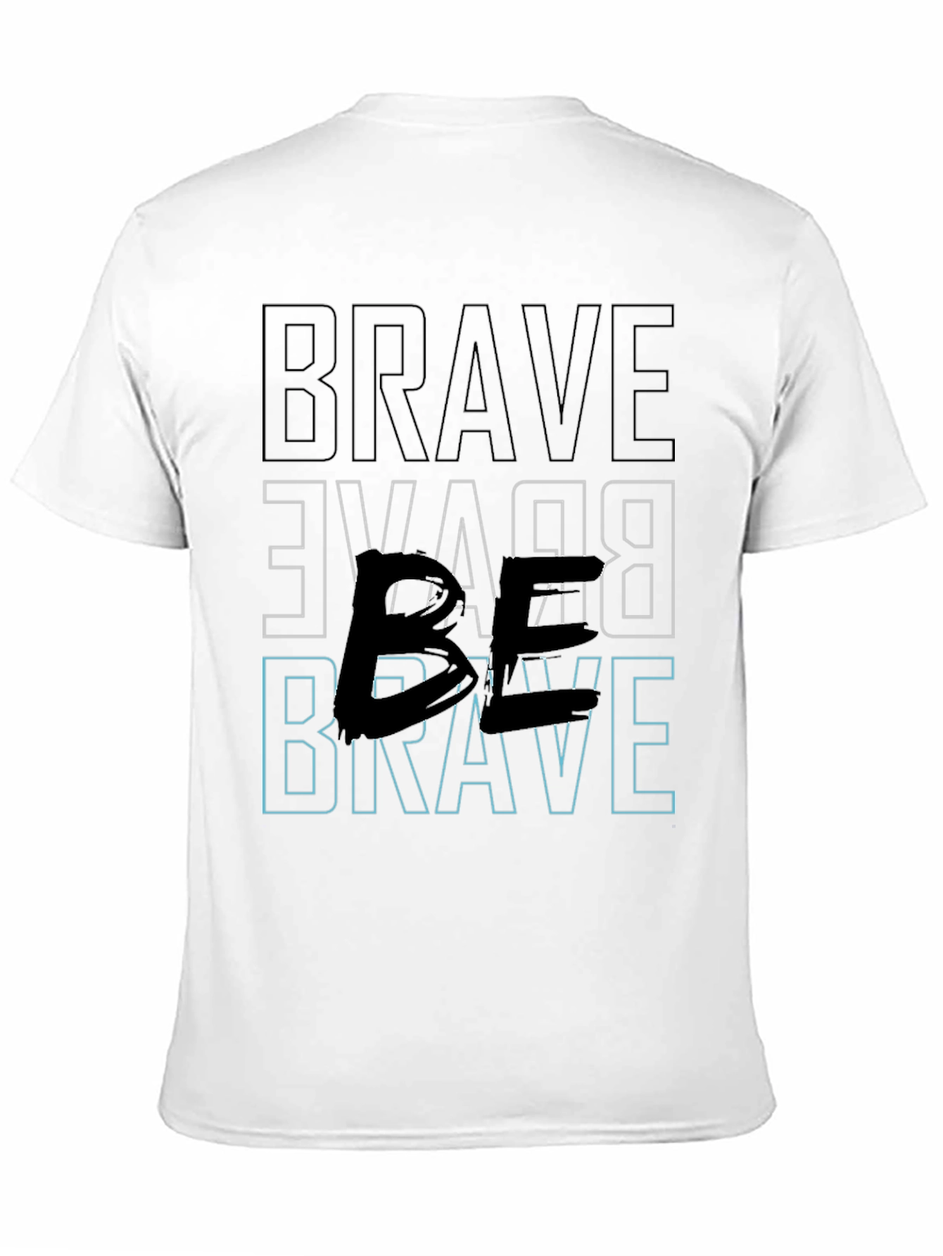 Brave Graphic Tee - Bold Black Print