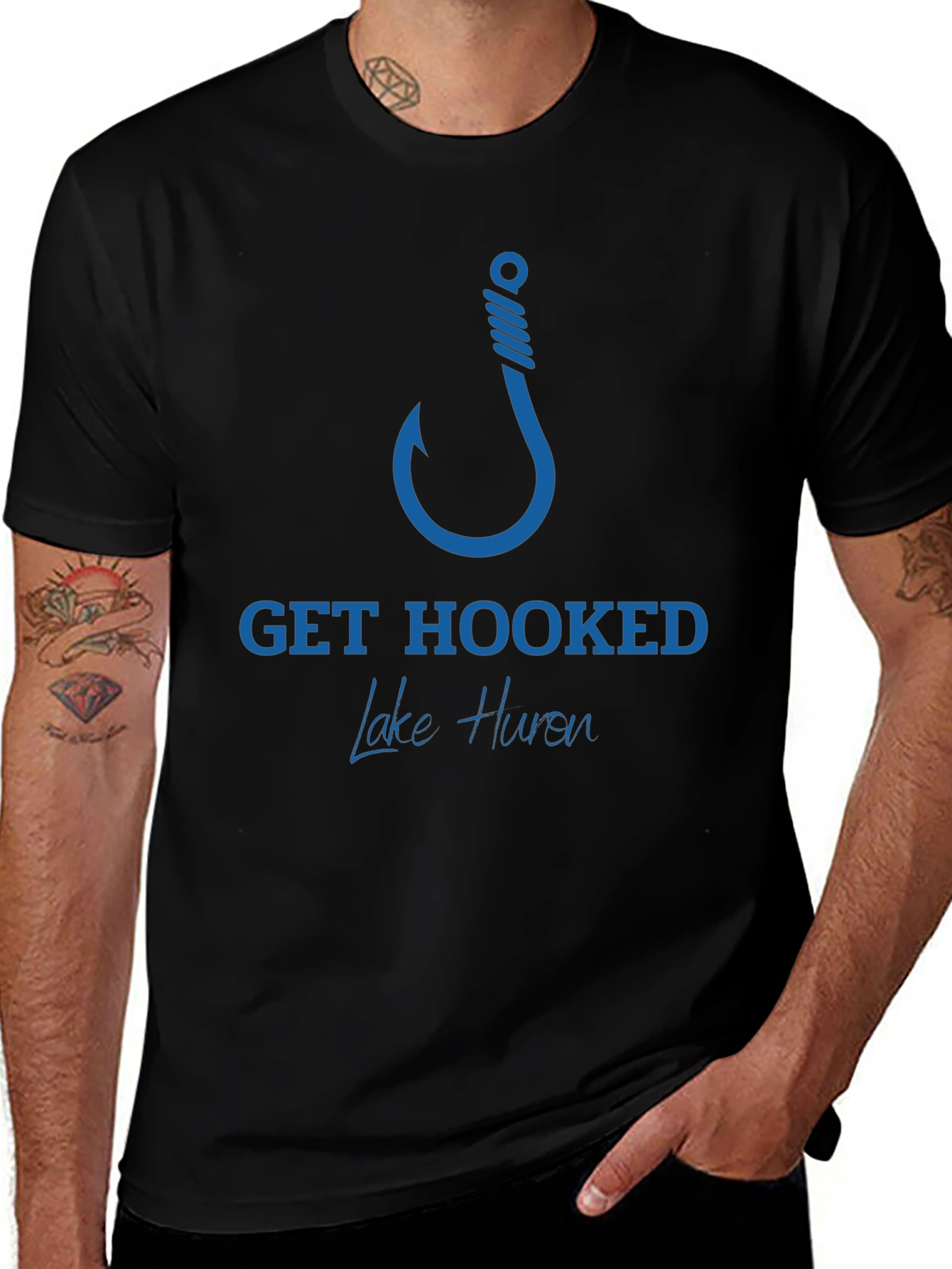 Get Hooked Lake Huron Graphic Tee