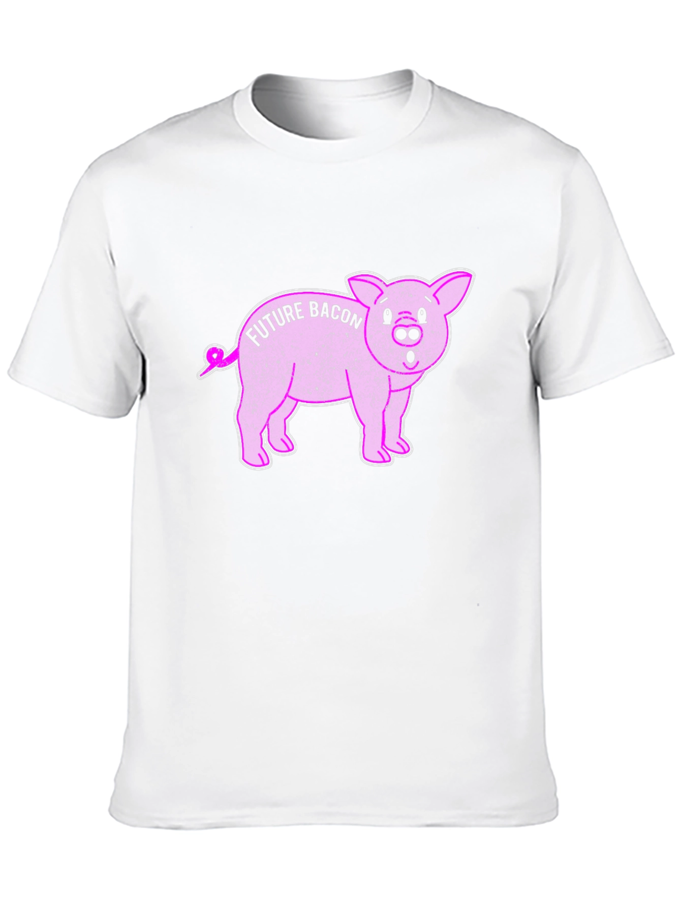 Future Bacon Pig Graphic Novelty T-Shirt - Unisex