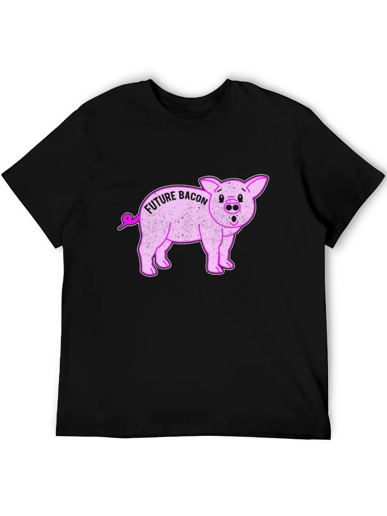 Future Bacon Pig Graphic Novelty T-Shirt - Unisex
