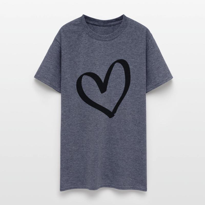 Hand drawn comic heart -love lover girlfriend cute