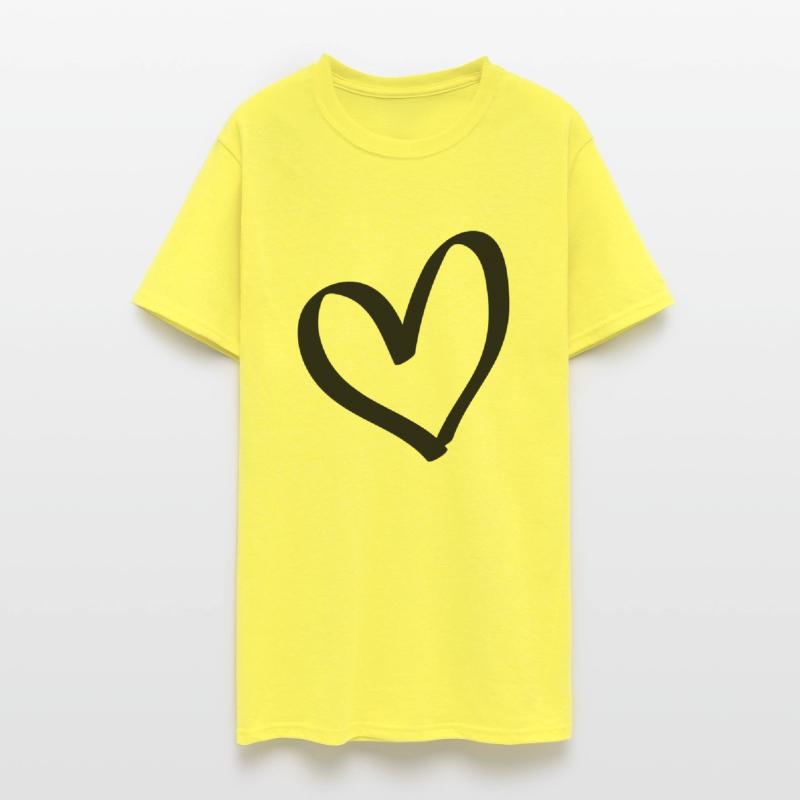 Hand drawn comic heart -love lover girlfriend cute