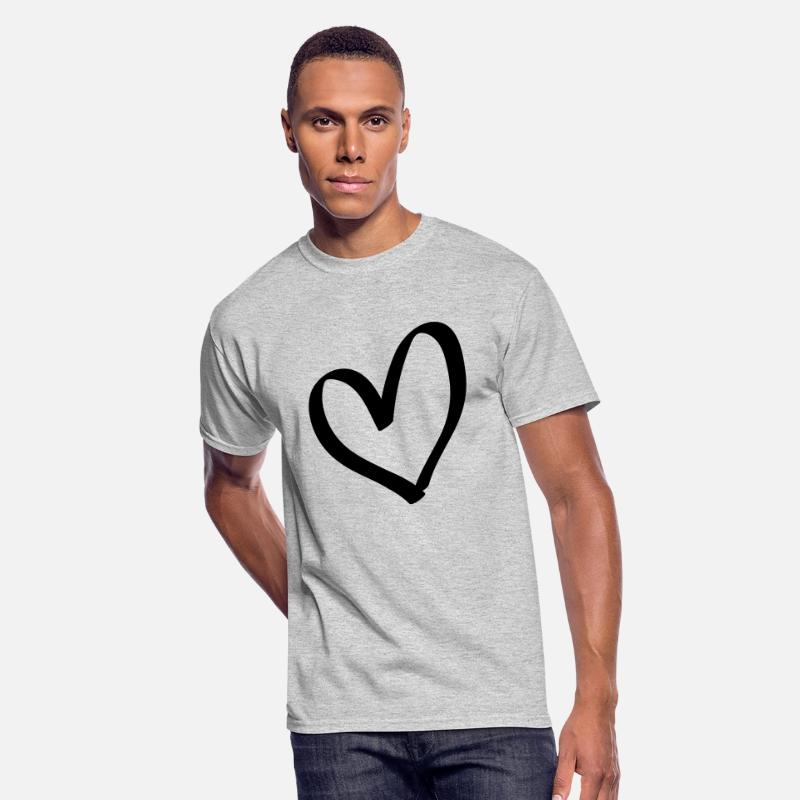 Hand drawn comic heart -love lover girlfriend cute