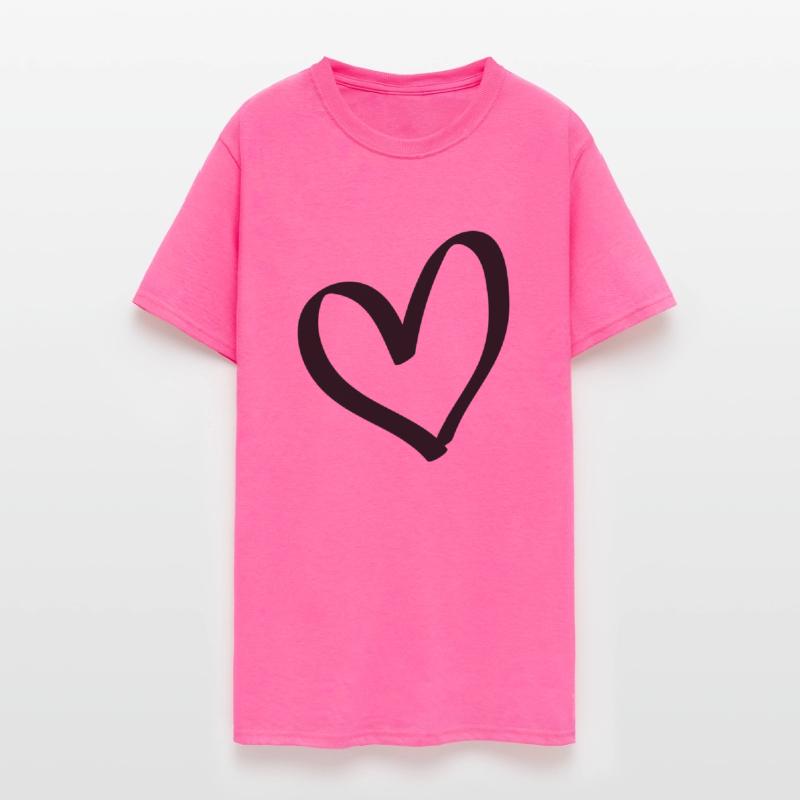 Hand drawn comic heart -love lover girlfriend cute