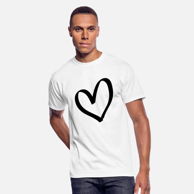 Hand drawn comic heart -love lover girlfriend cute