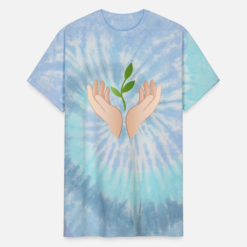 Hands with Plant - Sustainability Nature Motif