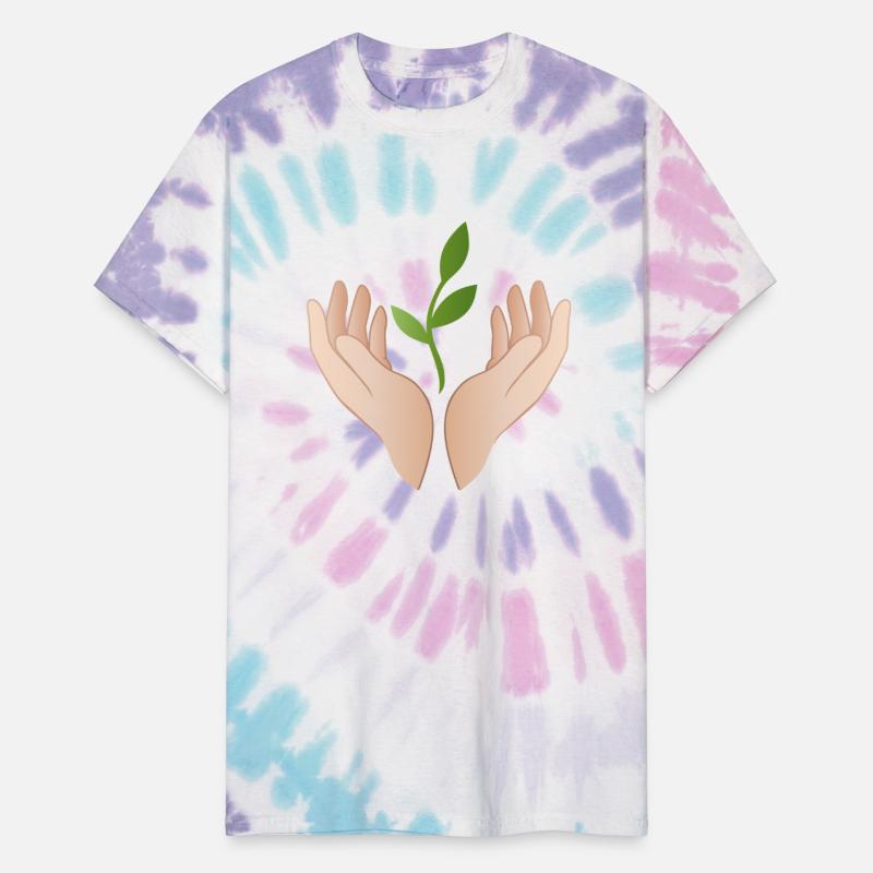 Hands with Plant - Sustainability Nature Motif
