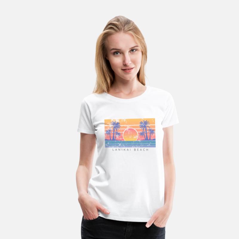 Hawaii Lanikai Beach Vibes Distressed