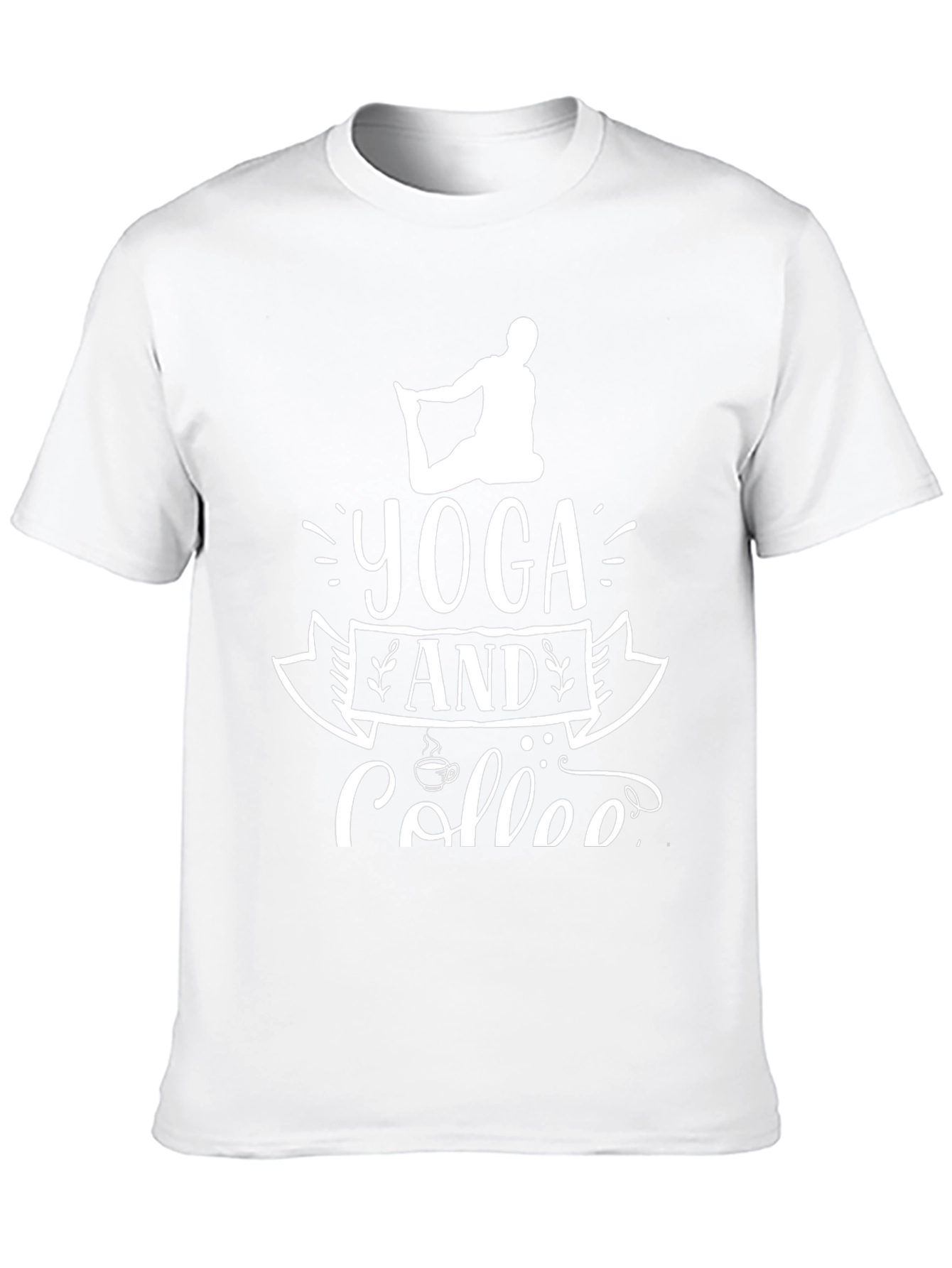 Yoga and Coffee Black T-Shirt