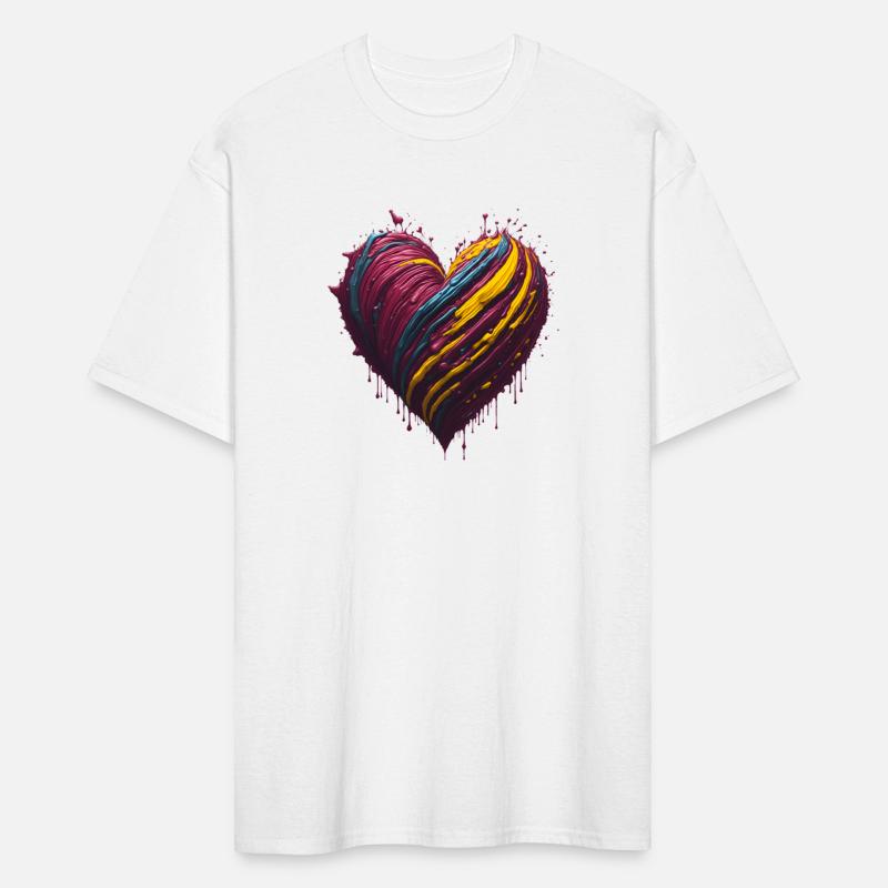 Heart paint Splash Art