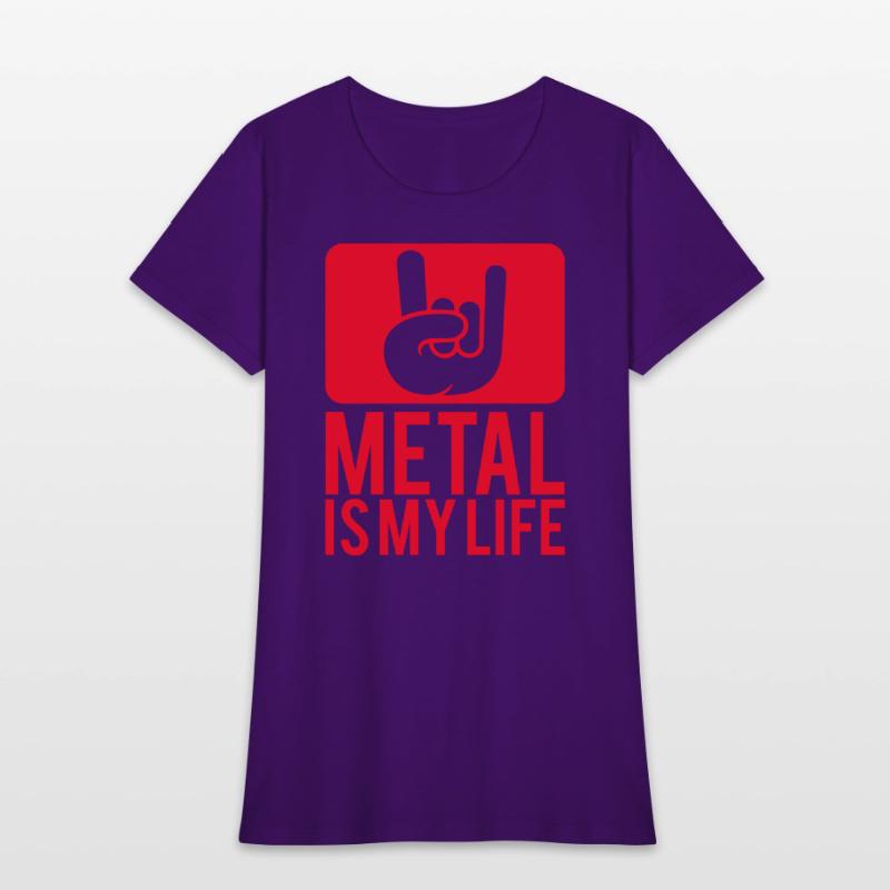 Heavy Metal Is My Life Hard Rock Music Text Quote