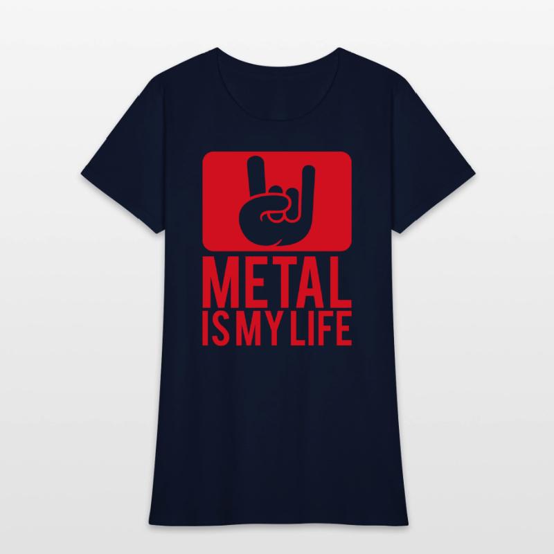 Heavy Metal Is My Life Hard Rock Music Text Quote