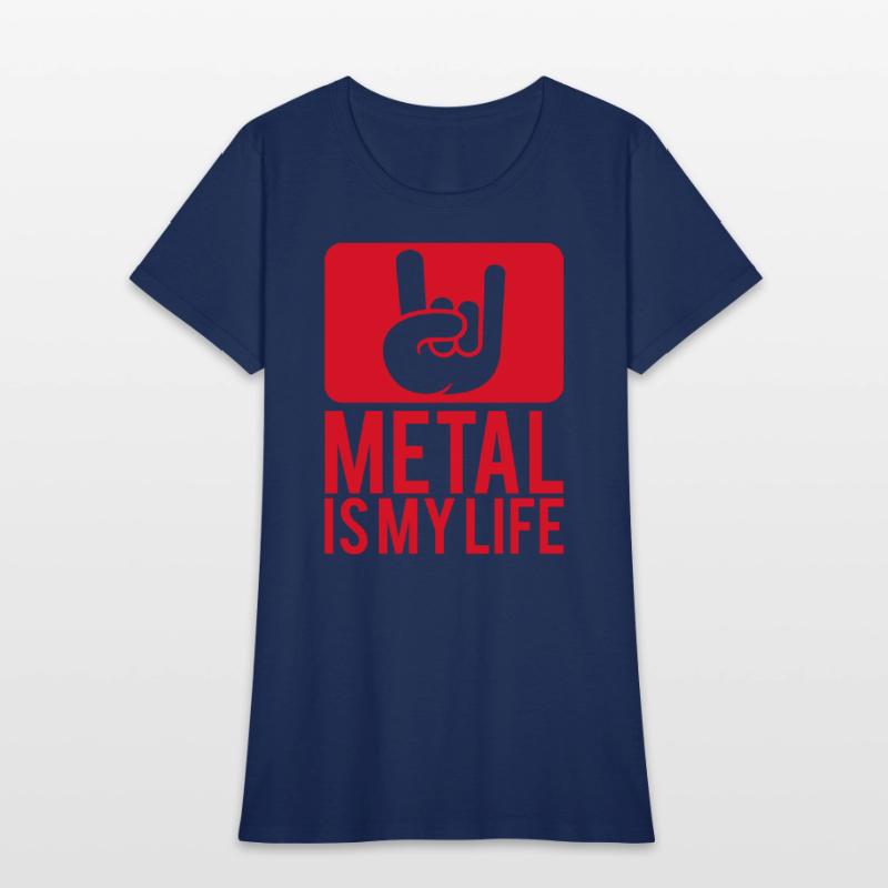 Heavy Metal Is My Life Hard Rock Music Text Quote