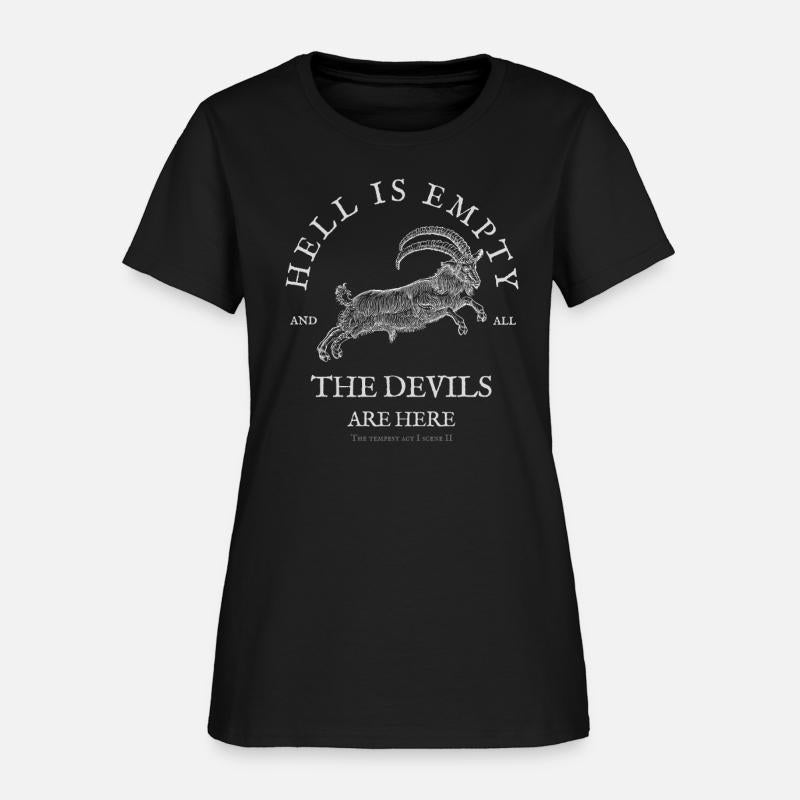 Hell Is Empty Shakespearean Gothic Goat Design