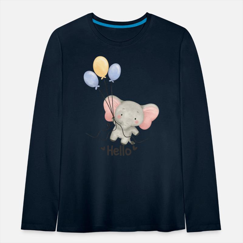 Hello baby Elephant - cute grey Elephant