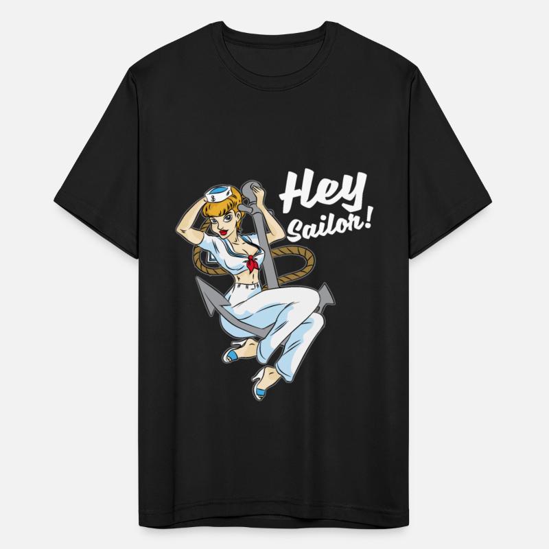 HEY SAILOR Sexy Girl navy Anchor Maritime Boat