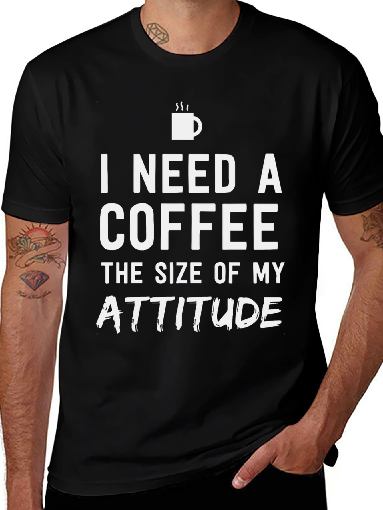 Coffee Attitude T-Shirt - Sarcastic Tee