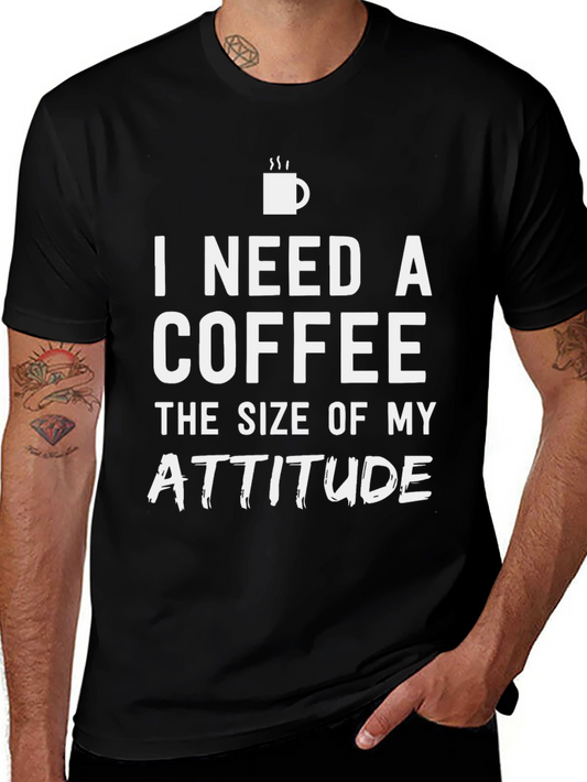 Coffee Attitude T-Shirt - Sarcastic Tee