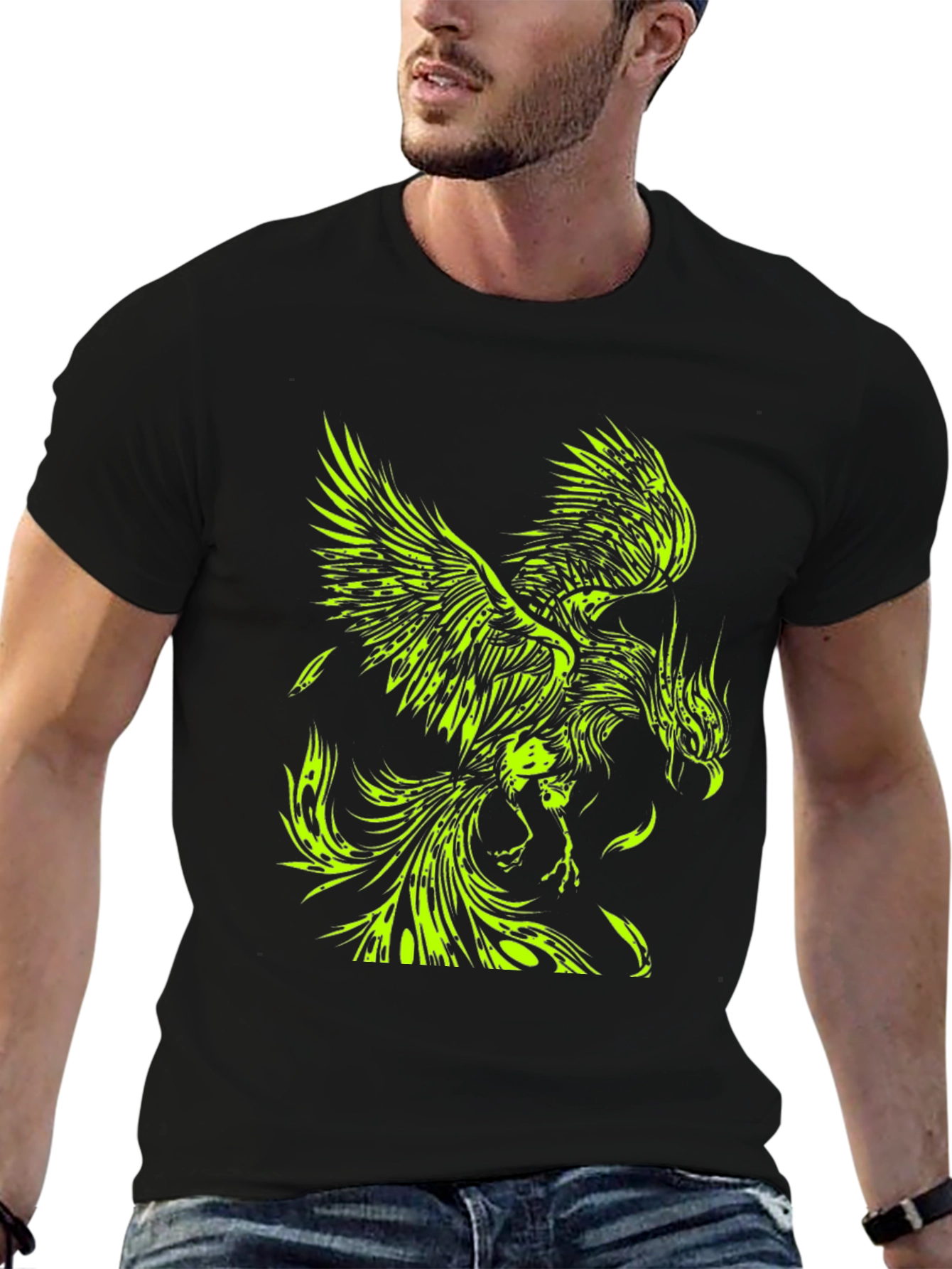 Phoenix Graphic T-Shirt - Black