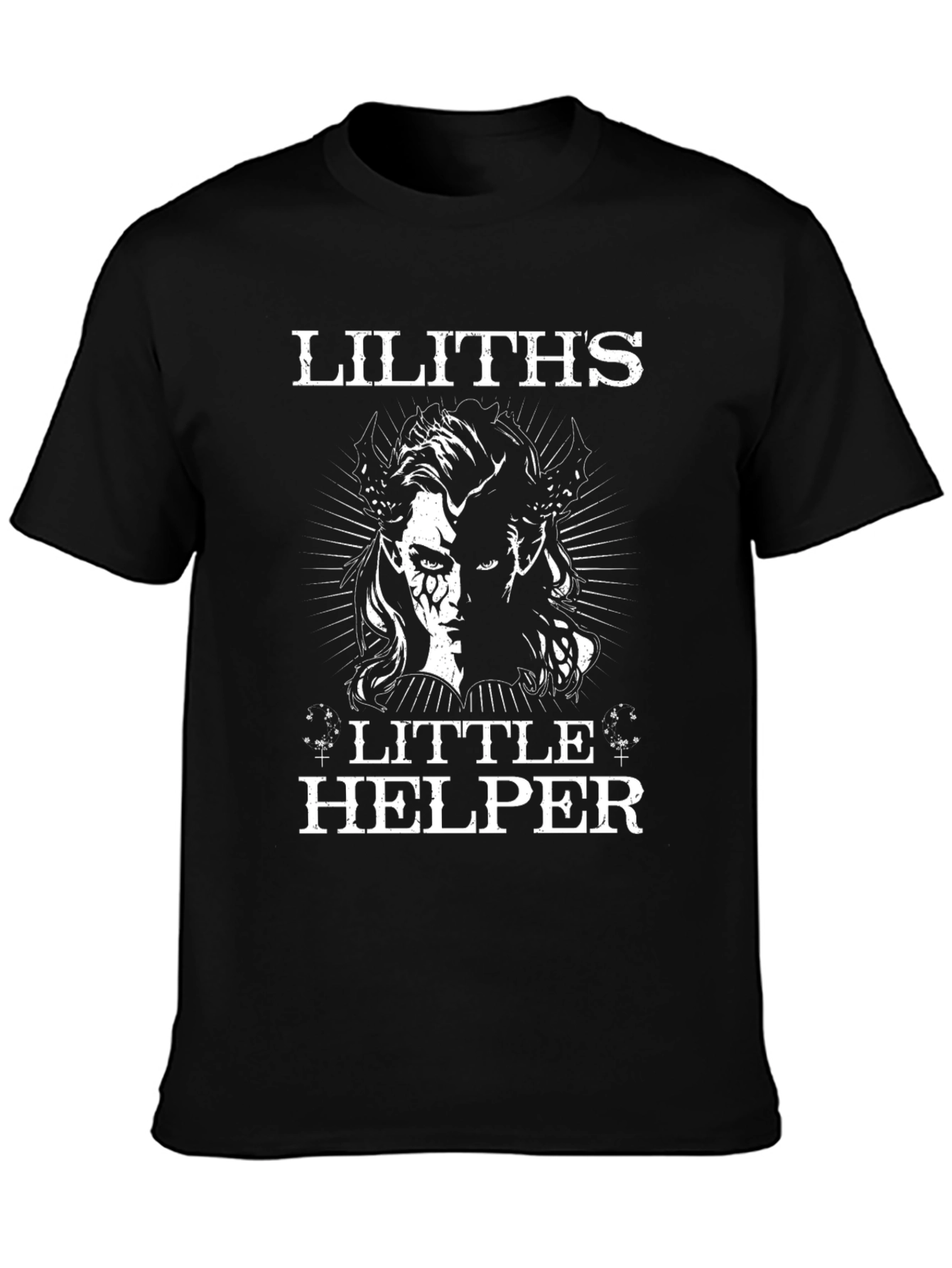 Liliths Little Helper Black Graphic Tee