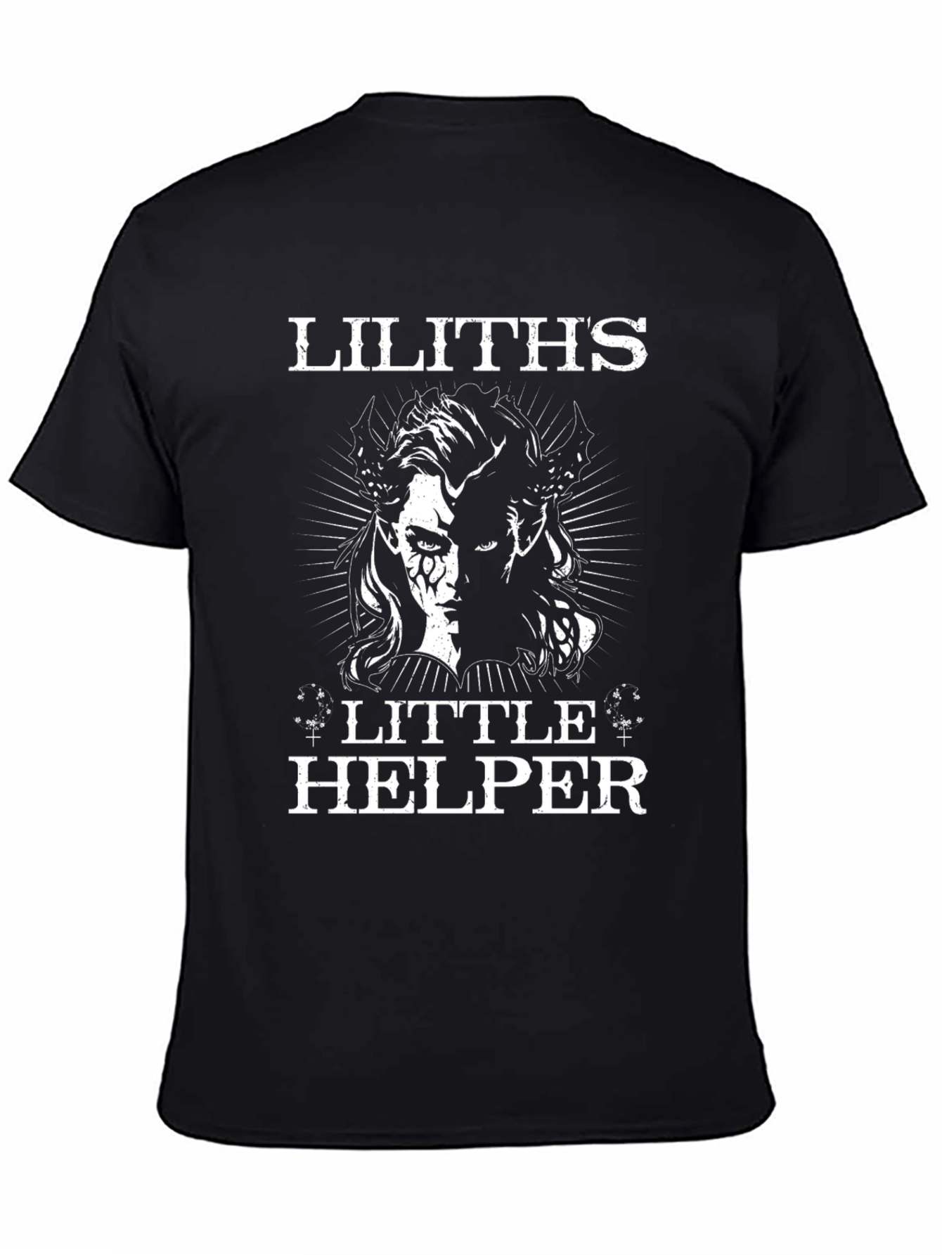 Liliths Little Helper Black Graphic Tee