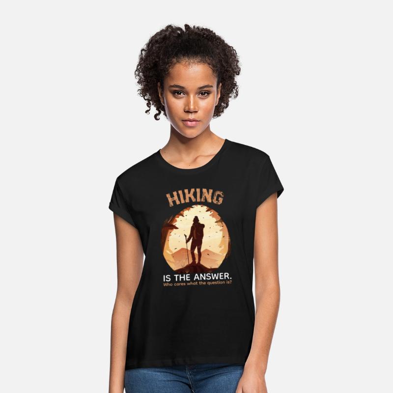 hiking is the answer hike lover hiking t shirt
