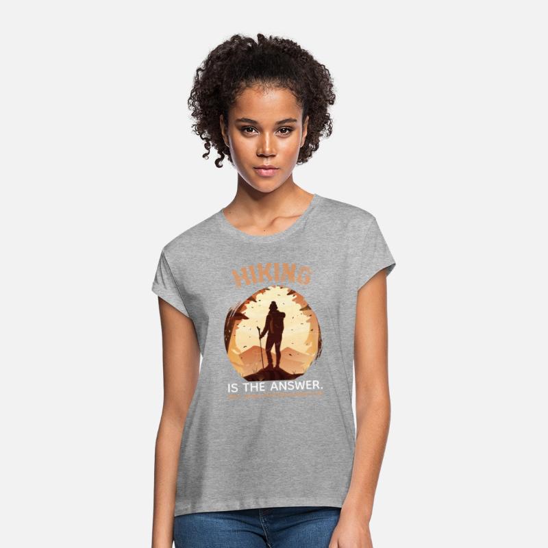 hiking is the answer hike lover hiking t shirt