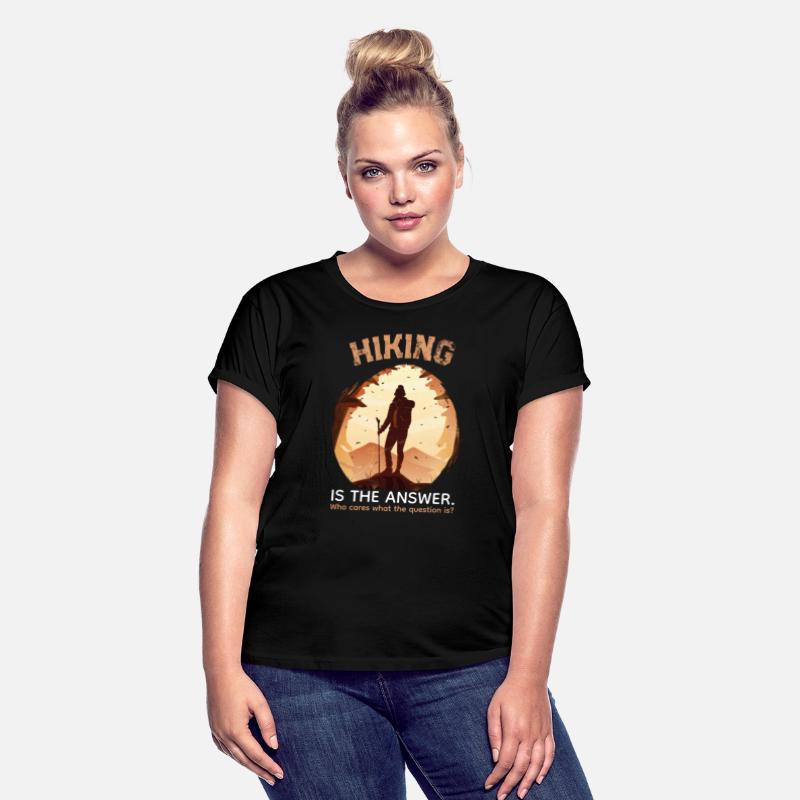 hiking is the answer hike lover hiking t shirt