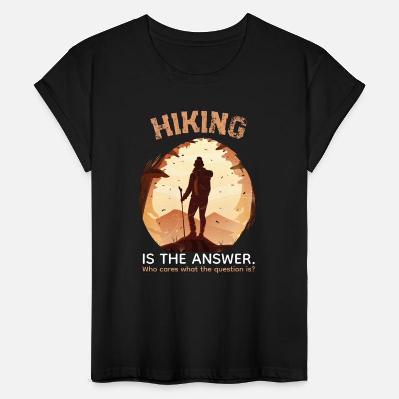 hiking is the answer hike lover hiking t shirt