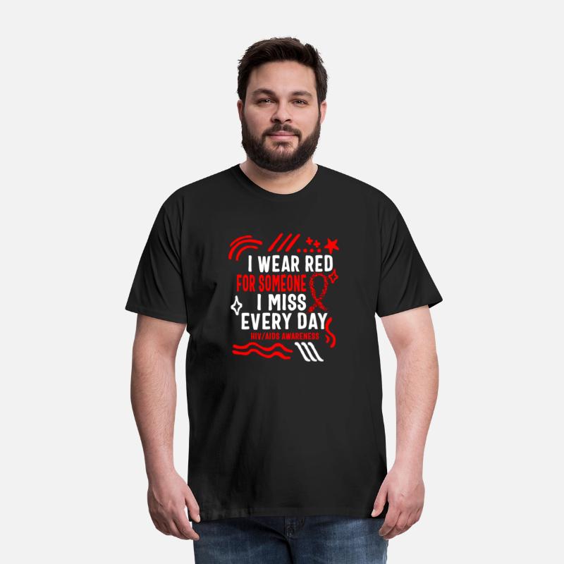 HIV AIDS Awareness Month Shirt, I Wear Red For