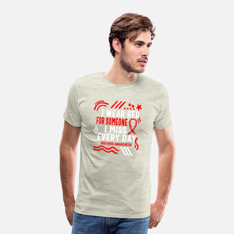 HIV AIDS Awareness Month Shirt, I Wear Red For