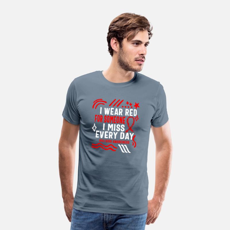HIV AIDS Awareness Month Shirt, I Wear Red For