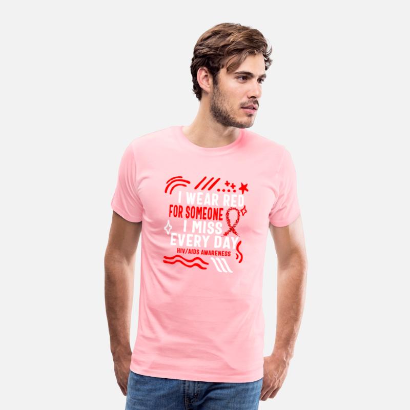 HIV AIDS Awareness Month Shirt, I Wear Red For