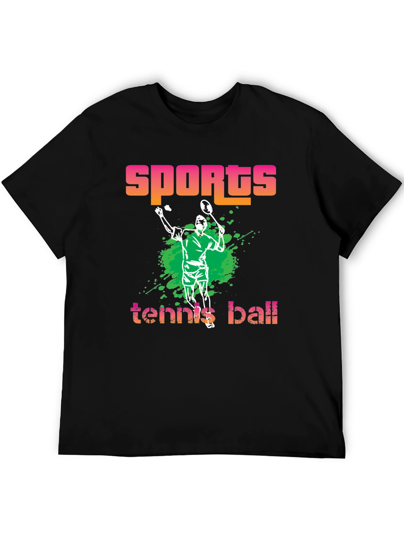 Sports Tennis Ball Graphic T-Shirt