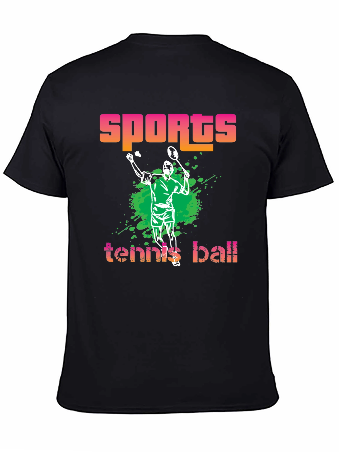 Sports Tennis Ball Graphic T-Shirt