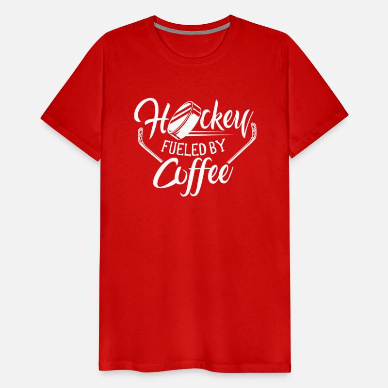 Hockey Fueled By Coffee Goalie Player Game Team