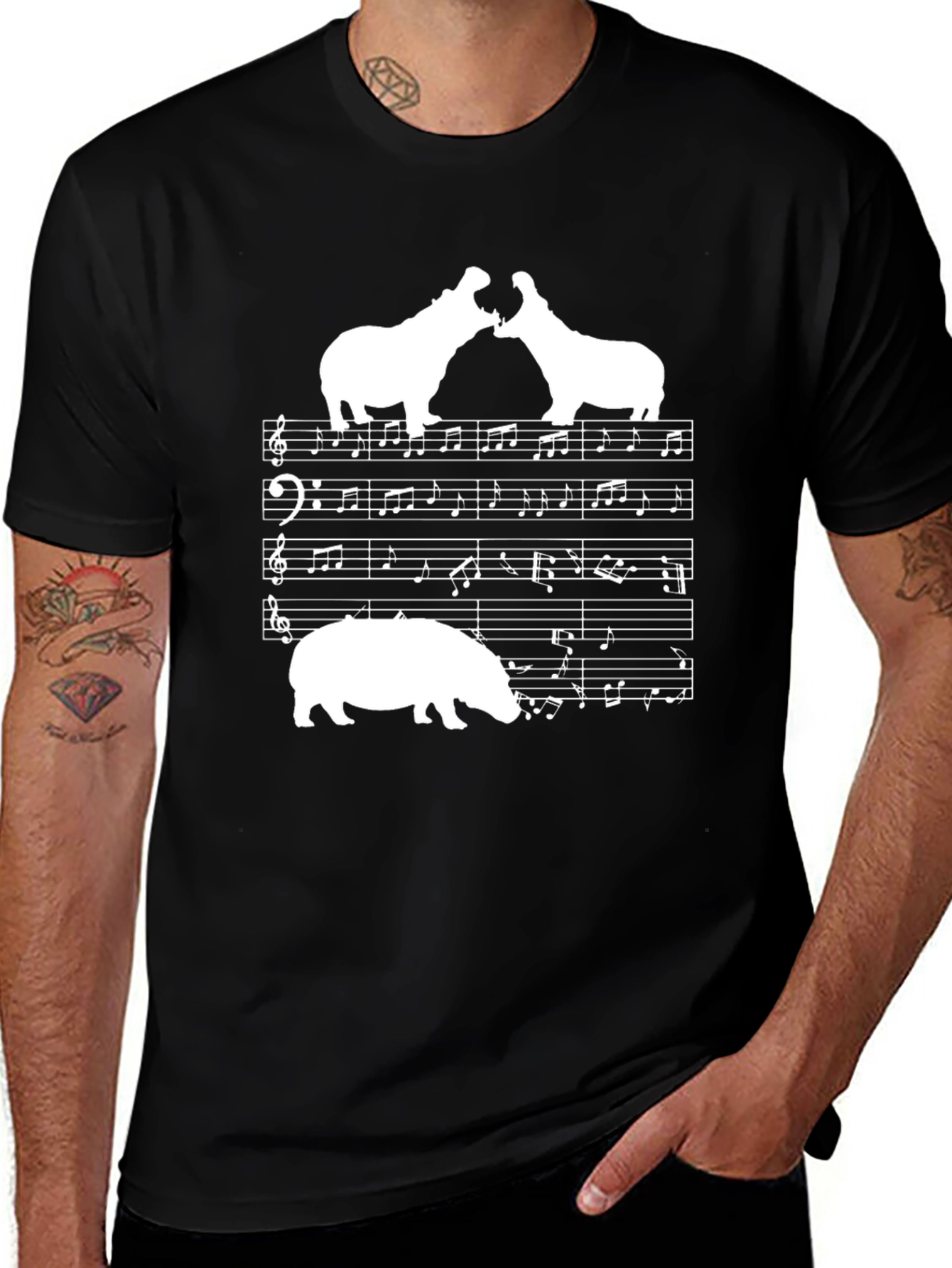Musical Hippo T-Shirt