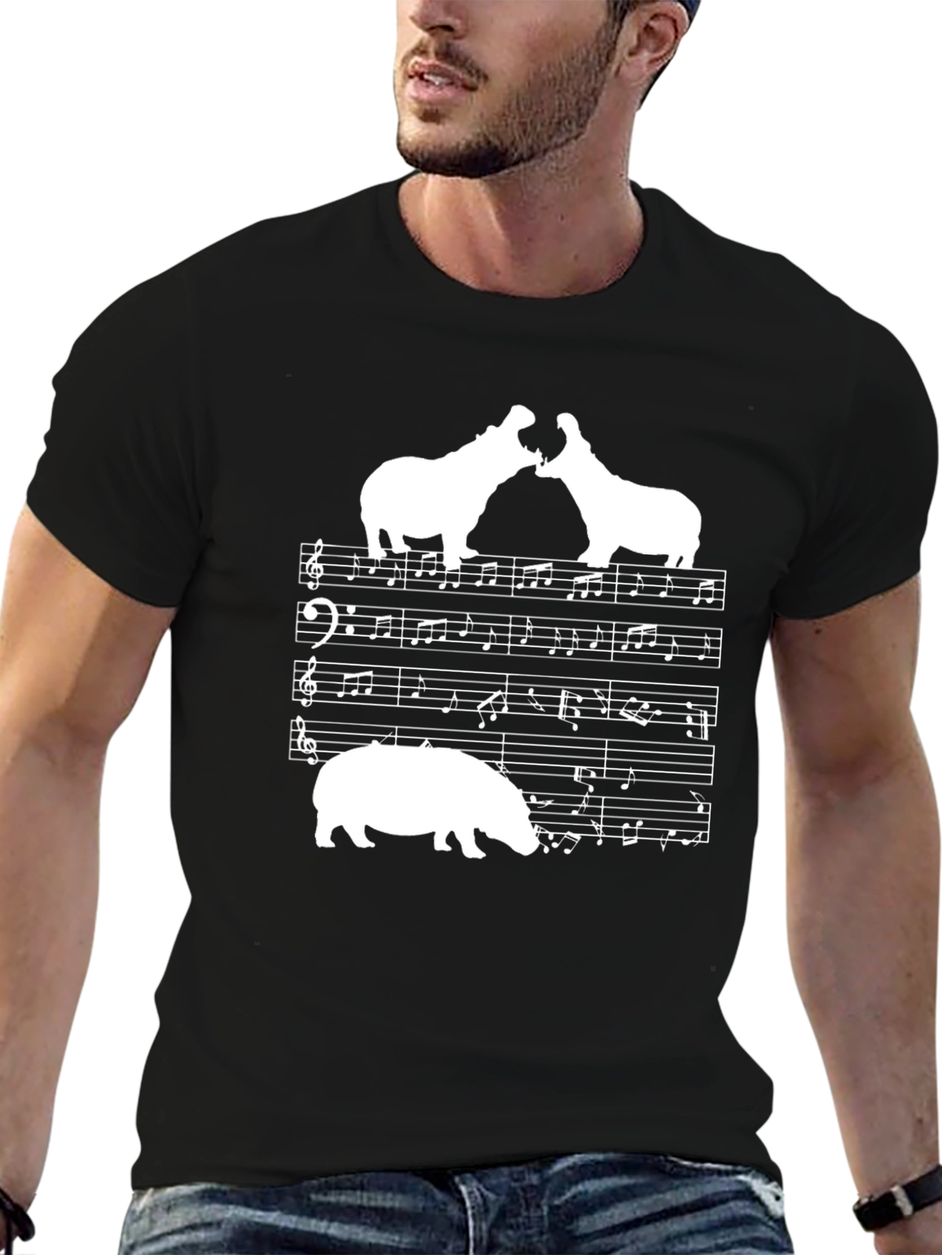 Musical Hippo T-Shirt