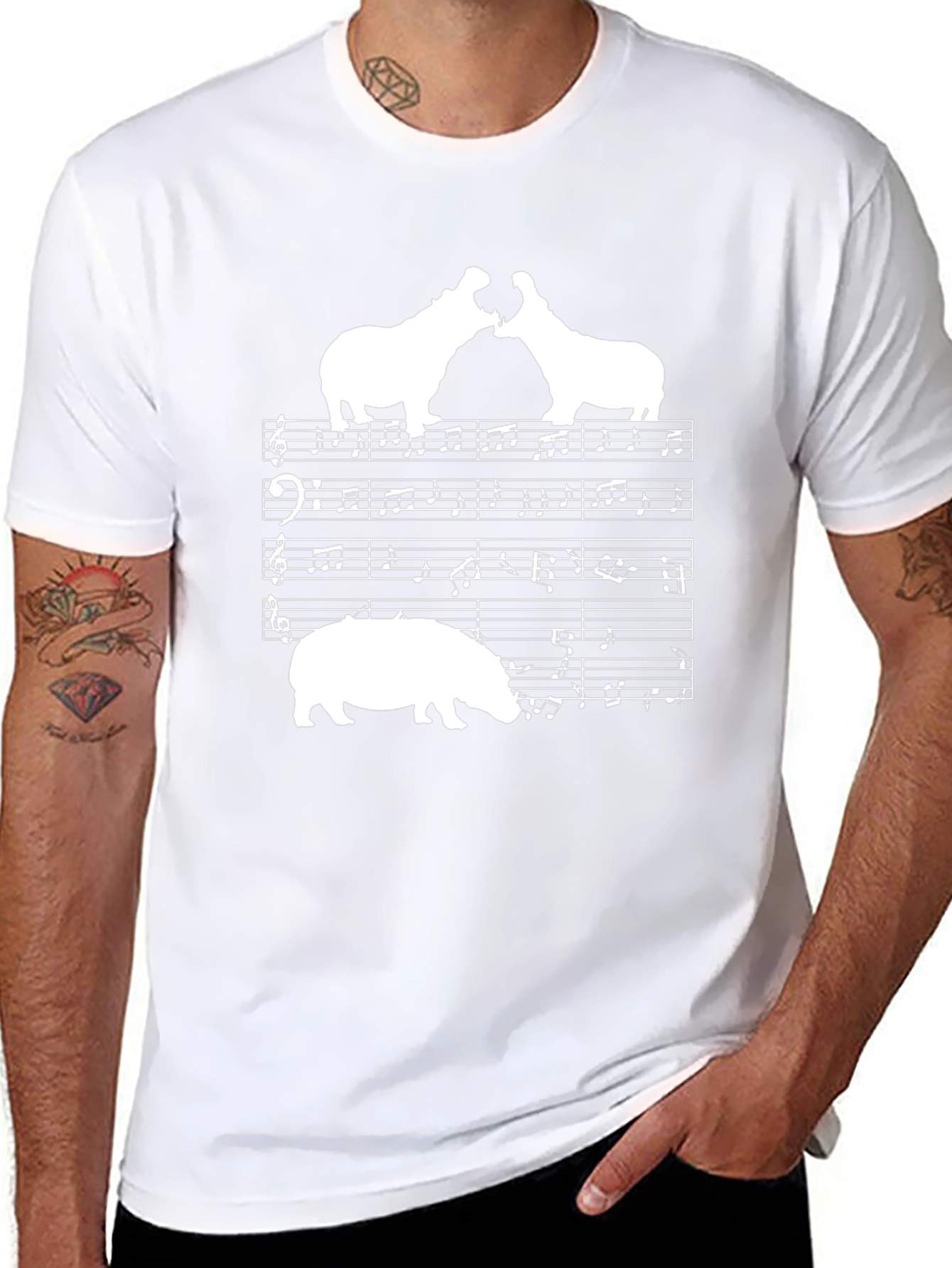 Musical Hippo T-Shirt
