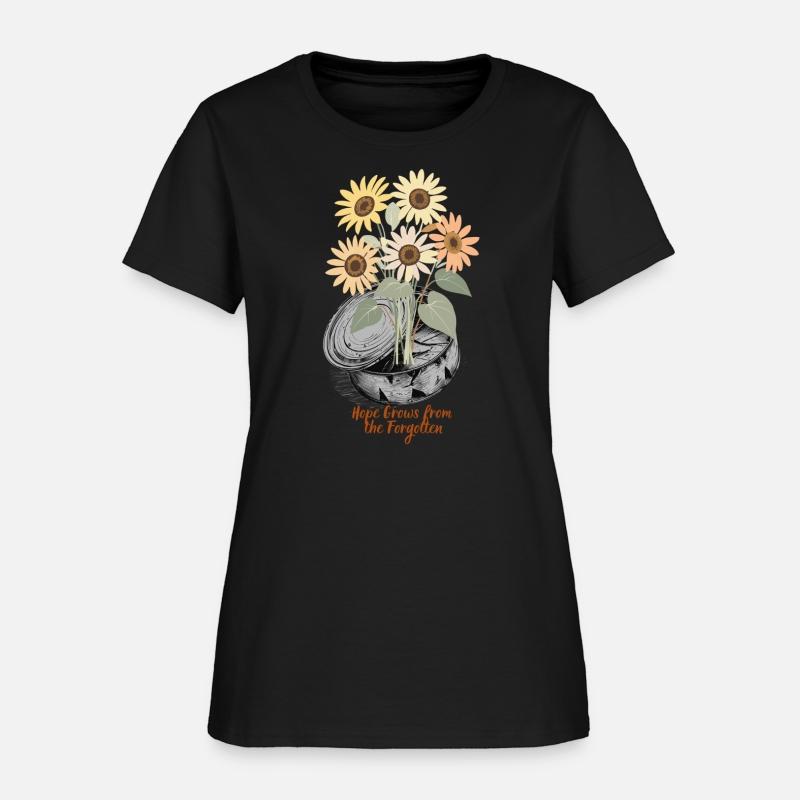 Hope Grows Upcycled Eco Floral Tee