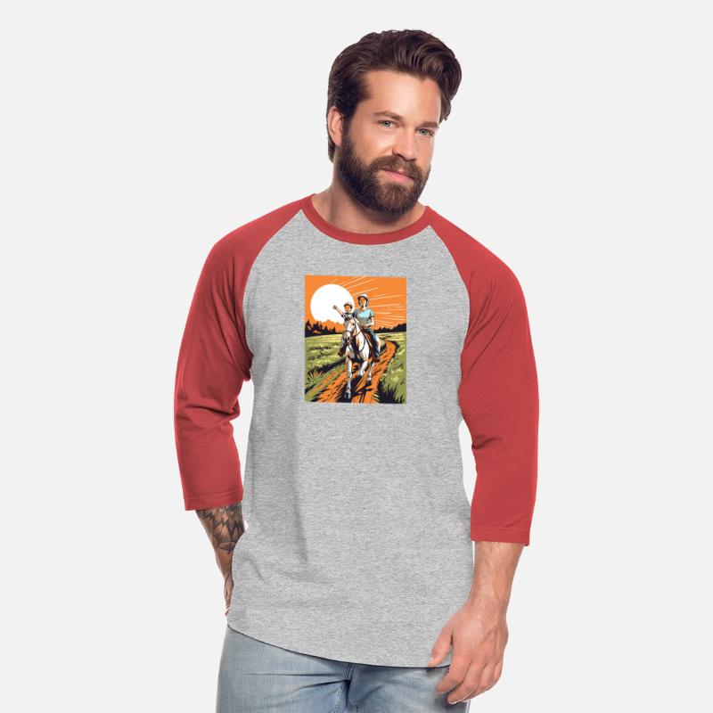 Horse Rider Mom Mother Son Horseback Riding