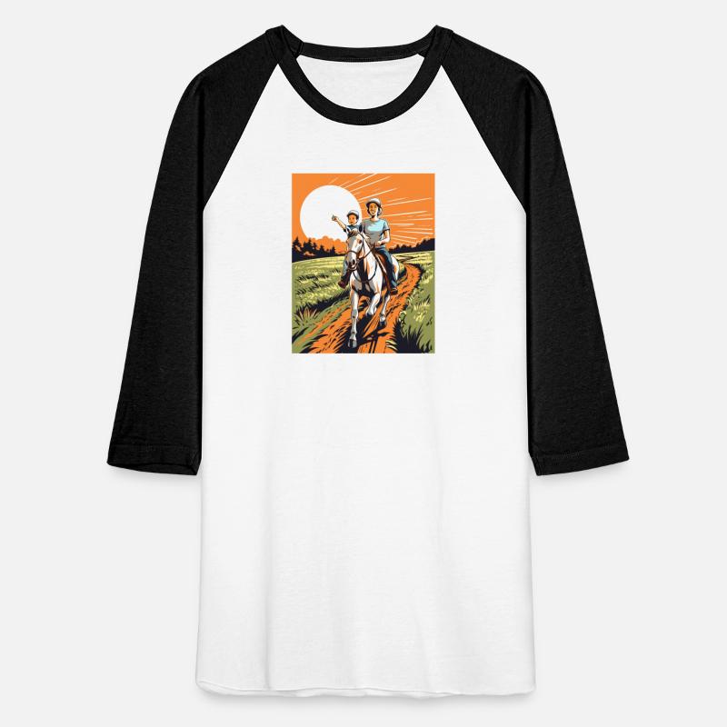 Horse Rider Mom Mother Son Horseback Riding
