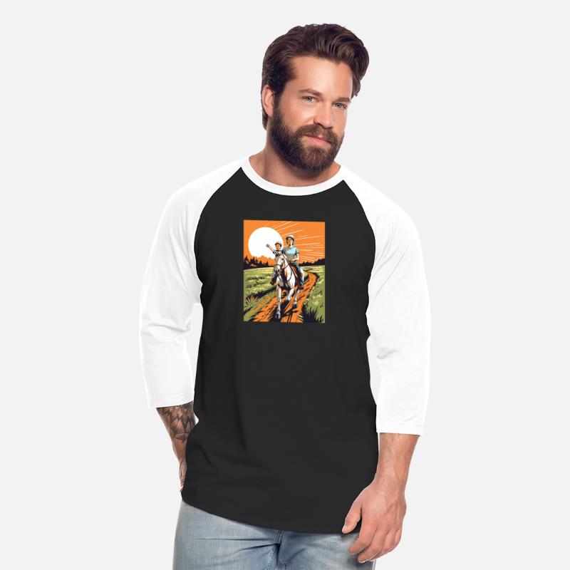 Horse Rider Mom Mother Son Horseback Riding