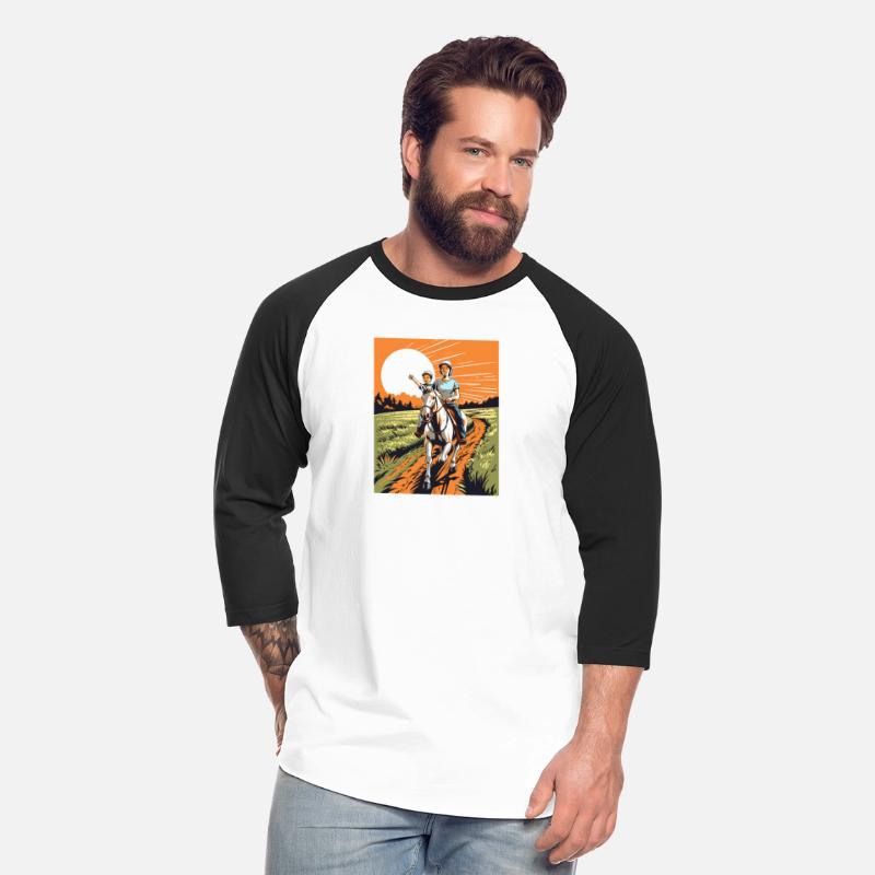 Horse Rider Mom Mother Son Horseback Riding